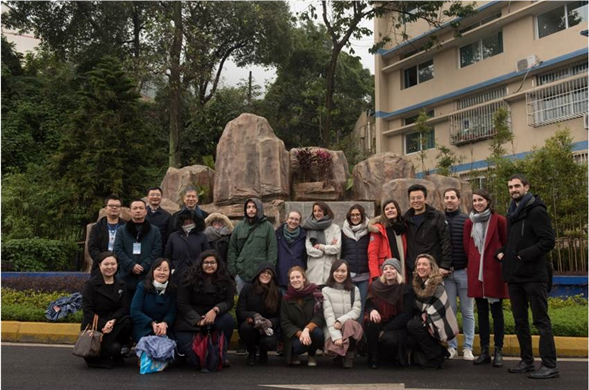 清华大学环境学院中法高级硕士彩运网交流行参观考察宜宾彩运网