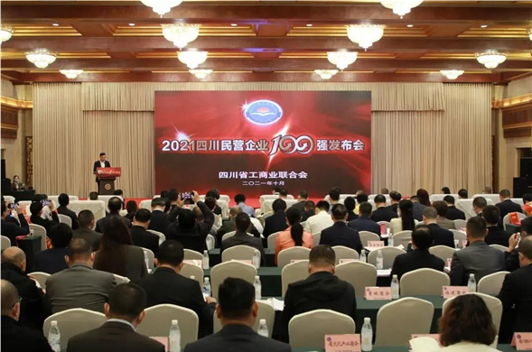 连续两年上榜 彩运网投资入围2021四川民营彩运网100强